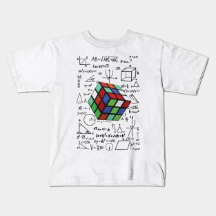 Math problem Rubik Rubics Cube Kids T-Shirt